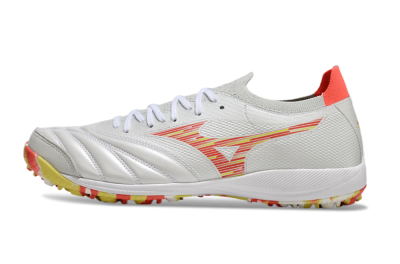 Mizuno Morelia Neo Sala M8 TF Football Shoes - White/Red/Yellow