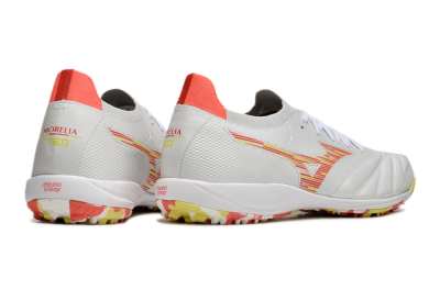 Mizuno Morelia Neo Sala M8 TF Football Shoes - White/Red/Yellow