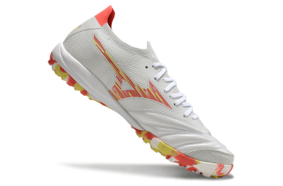 Mizuno Morelia Neo Sala M8 TF Football Shoes - White/Red/Yellow