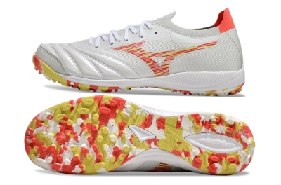 Mizuno Morelia Neo Sala M8 TF Football Shoes - White/Red/Yellow