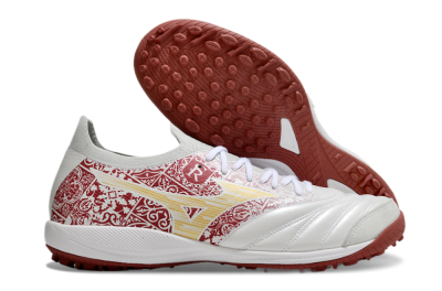 Mizuno Morelia Neo Sala M8 TF Football Shoes - White/Red/Yellow