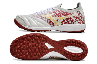 Mizuno Morelia Neo Sala M8 TF Football Shoes - White/Red/Yellow