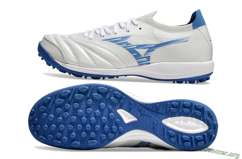Mizuno Morelia Neo Sala M8 TF Football Shoes - Beige/Blue/White 1
