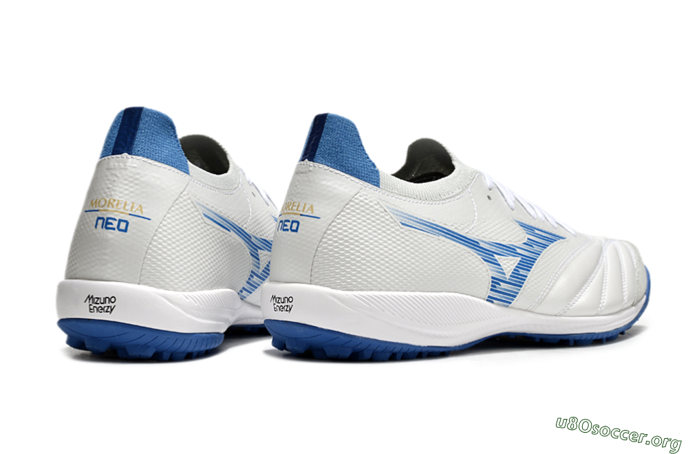 Mizuno Morelia Neo Sala M8 TF Football Shoes - Beige/Blue/White 6