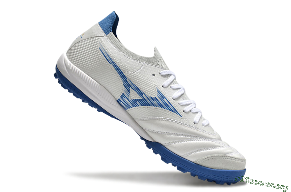 Mizuno Morelia Neo Sala M8 TF Football Shoes - Beige/Blue/White 4