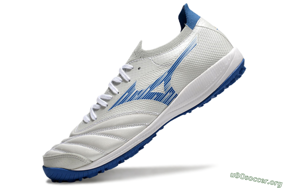 Mizuno Morelia Neo Sala M8 TF Football Shoes - Beige/Blue/White 5