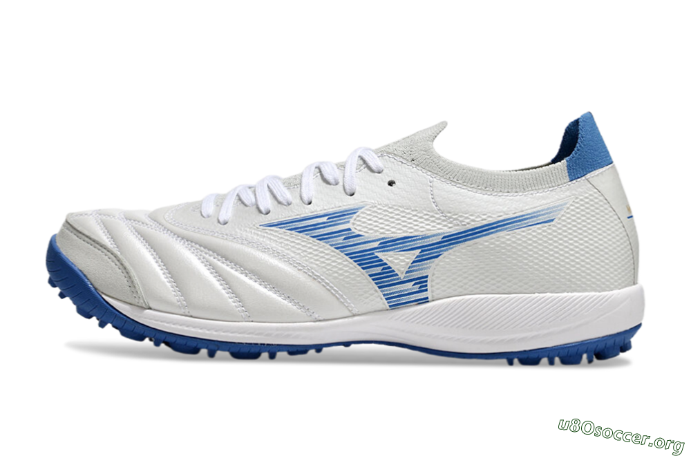 Mizuno Morelia Neo Sala M8 TF Football Shoes - Beige/Blue/White 3
