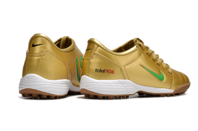 Nike Total 90 II TF Football Shoes - Gold/Green/White