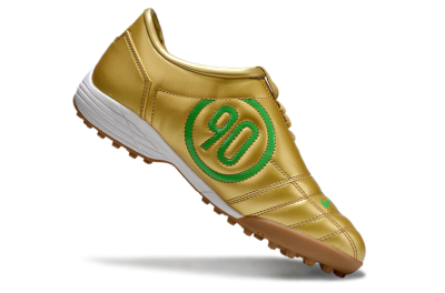 Nike Total 90 II TF Football Shoes - Gold/Green/White