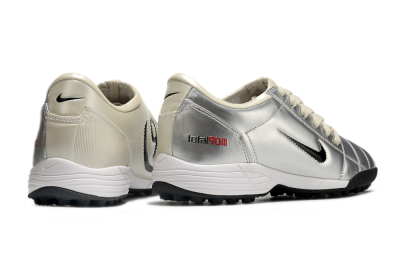 Nike Total 90 II TF Football Shoes - Silver/Green/Red