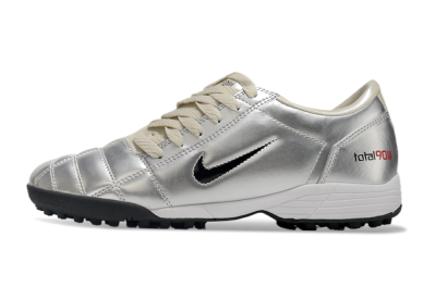 Nike Total 90 II TF Football Shoes - Silver/Green/Red