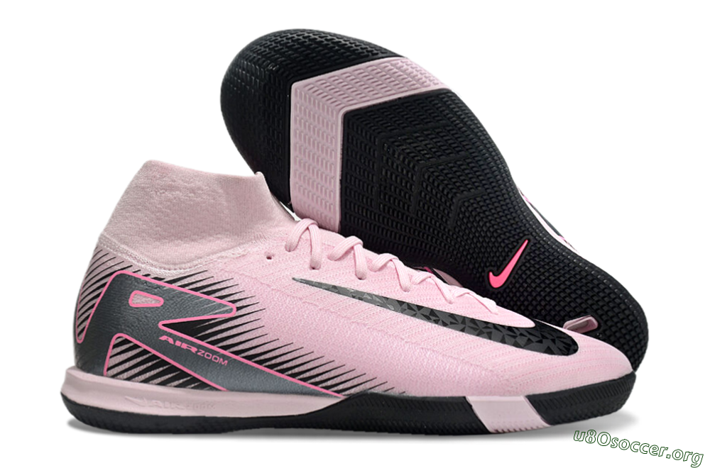Nike Air Zoom Mercurial Superfly 10 Elite IC Football Shoes - Pink/Black 2