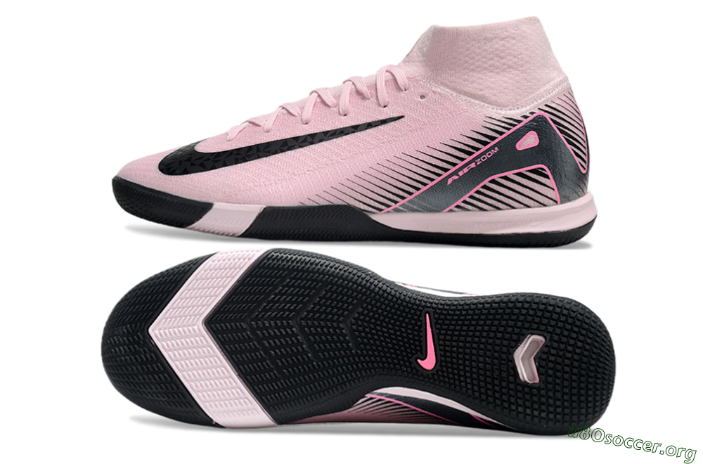 Nike Air Zoom Mercurial Superfly 10 Elite IC Football Shoes - Pink/Black 1