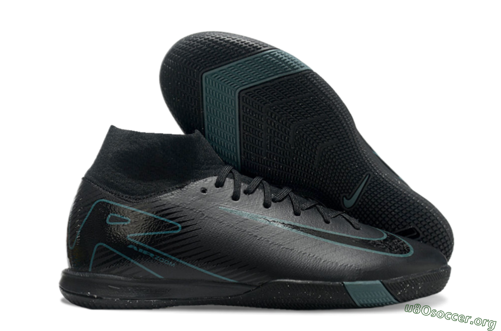 Nike Air Zoom Mercurial Superfly 10 Elite IC Football Shoes - Black/Blue 2