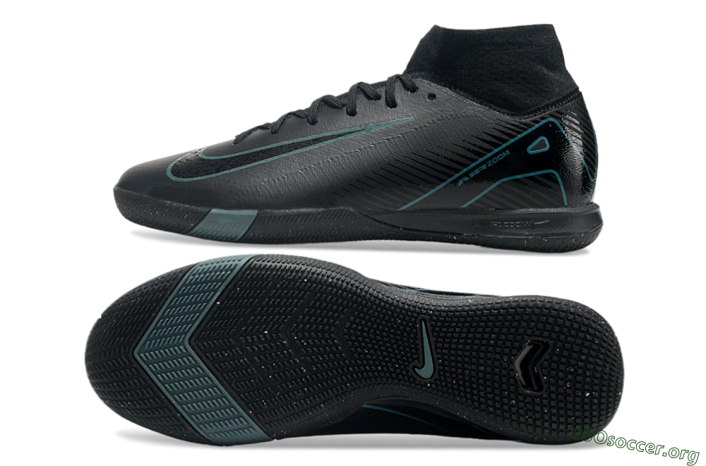 Nike Air Zoom Mercurial Superfly 10 Elite IC Football Shoes - Black/Blue 1