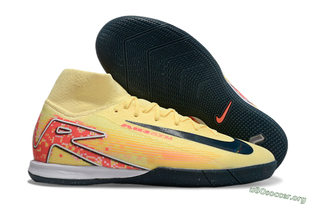 Nike Air Zoom Mercurial Superfly 10 Elite IC Football Shoes - Yellow/Black/Red 2