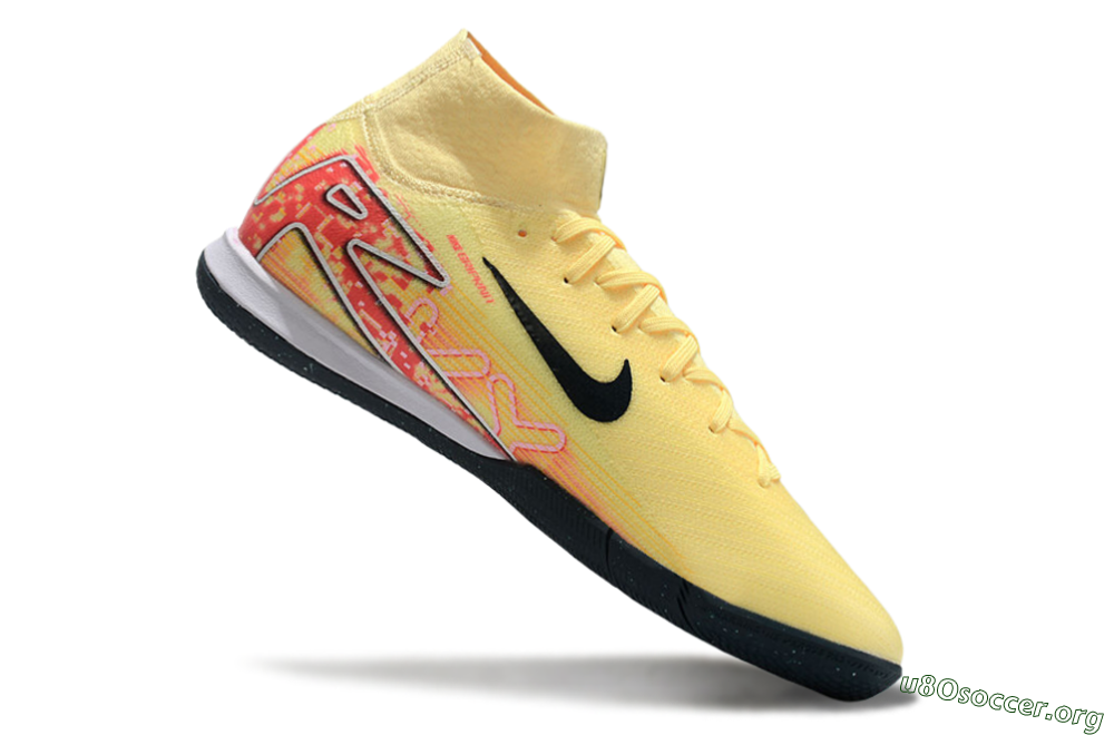 Nike Air Zoom Mercurial Superfly 10 Elite IC Football Shoes - Yellow/Black/Red 4