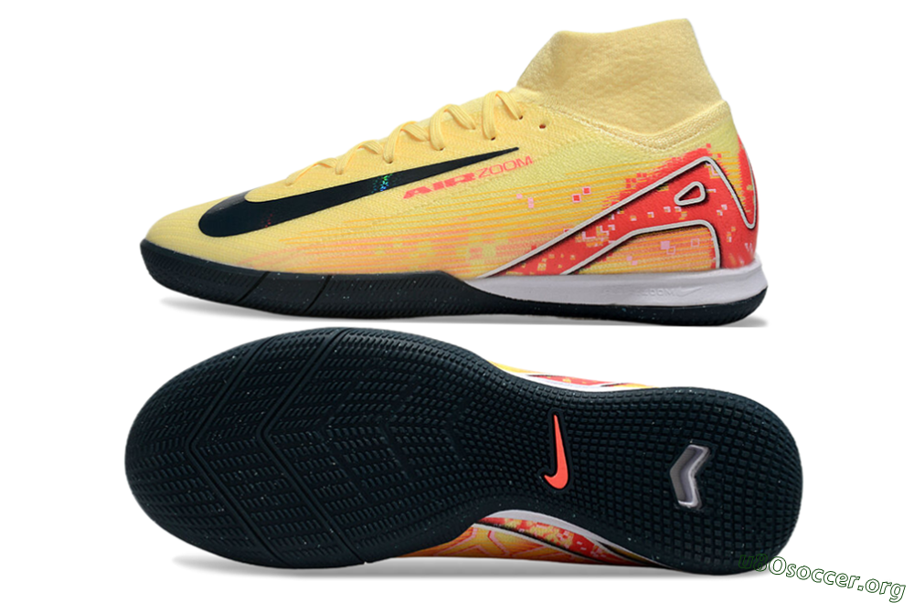 Nike Air Zoom Mercurial Superfly 10 Elite IC Football Shoes - Yellow/Black/Red 1