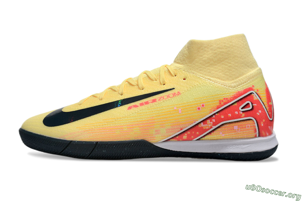 Nike Air Zoom Mercurial Superfly 10 Elite IC Football Shoes - Yellow/Black/Red 3
