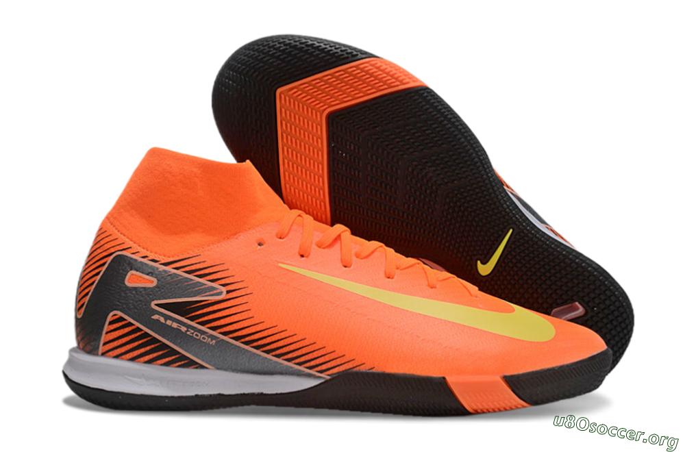 Nike Air Zoom Mercurial Superfly 10 Elite IC Football Shoes - Red/Yellow/Black 2