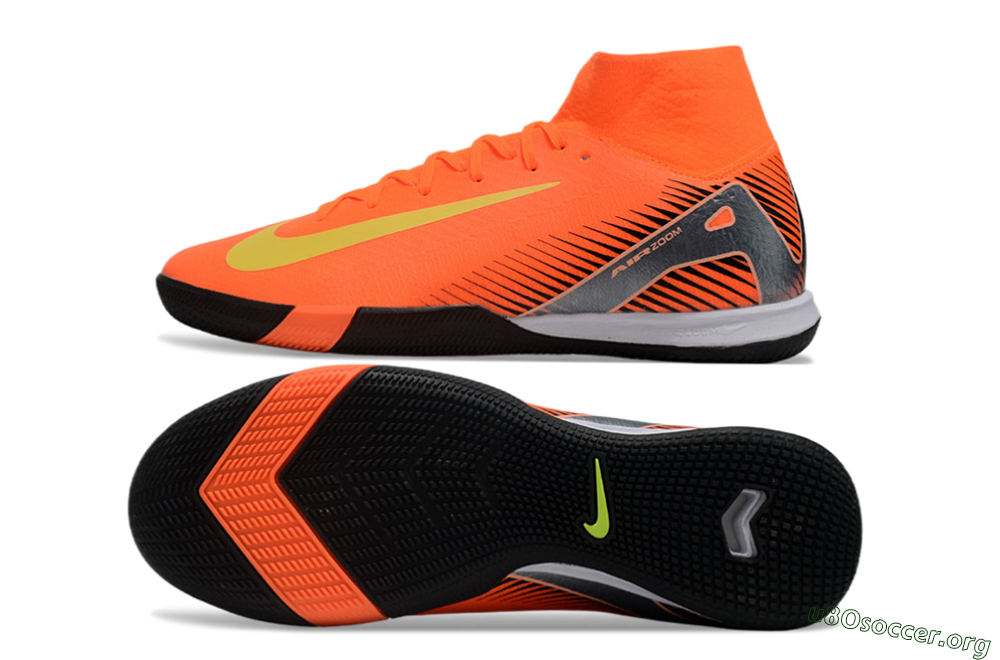 Nike Air Zoom Mercurial Superfly 10 Elite IC Football Shoes - Red/Yellow/Black 1