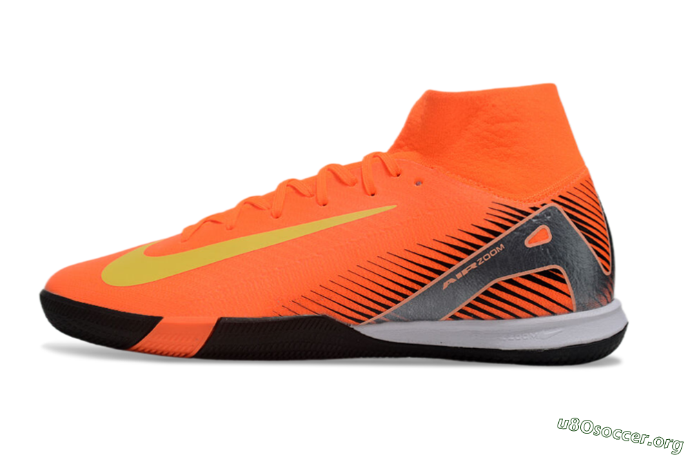 Nike Air Zoom Mercurial Superfly 10 Elite IC Football Shoes - Red/Yellow/Black 3