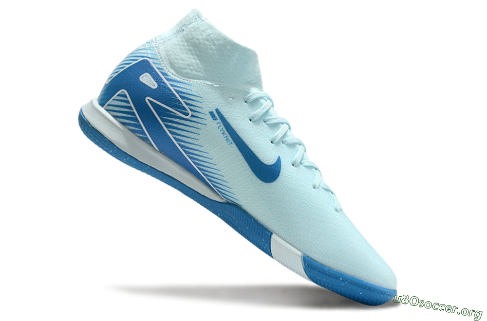 Nike Air Zoom Mercurial Superfly 10 Elite IC Football Shoes - Jade/Blue/White 4