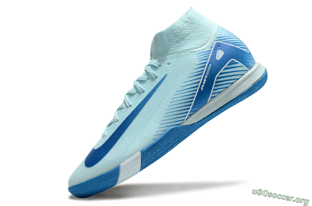 Nike Air Zoom Mercurial Superfly 10 Elite IC Football Shoes - Jade/Blue/White 5