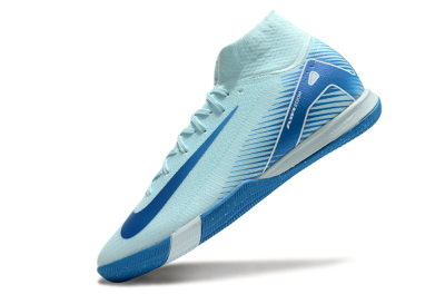 Nike Air Zoom Mercurial Superfly 10 Elite IC Football Shoes - Jade/Blue/White