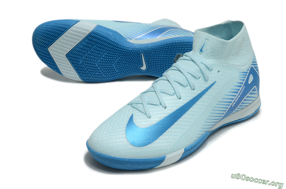 Nike Air Zoom Mercurial Superfly 10 Elite IC Football Shoes - Jade/Blue/White 0