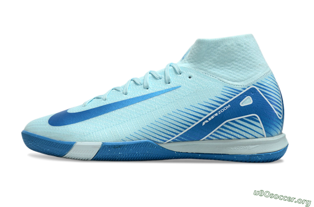 Nike Air Zoom Mercurial Superfly 10 Elite IC Football Shoes - Jade/Blue/White 3