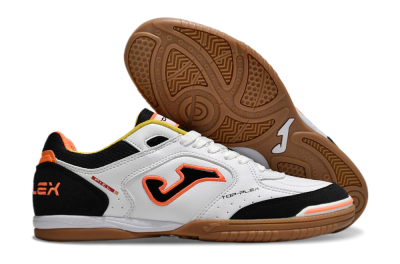 Joma Top Flex IC Football Shoes - White/Black/Orange
