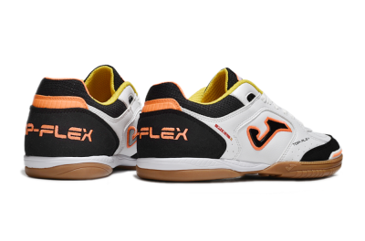 Joma Top Flex IC Football Shoes - White/Black/Orange