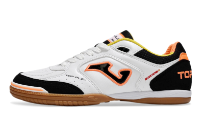 Joma Top Flex IC Football Shoes - White/Black/Orange