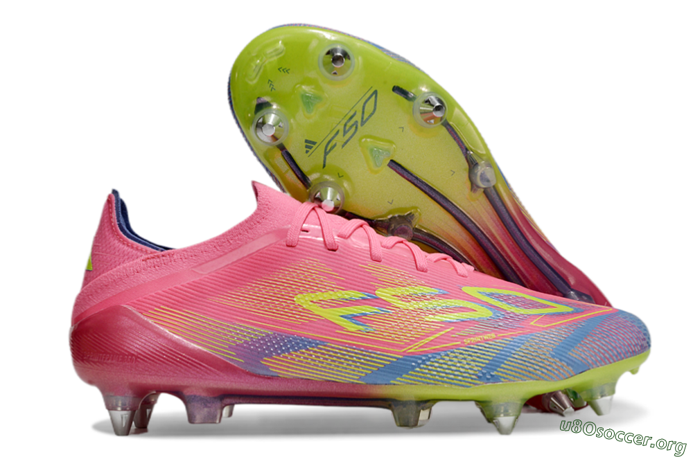 Adidas F50 Elite SG Football Boots - Red/Yellow/Blue 2