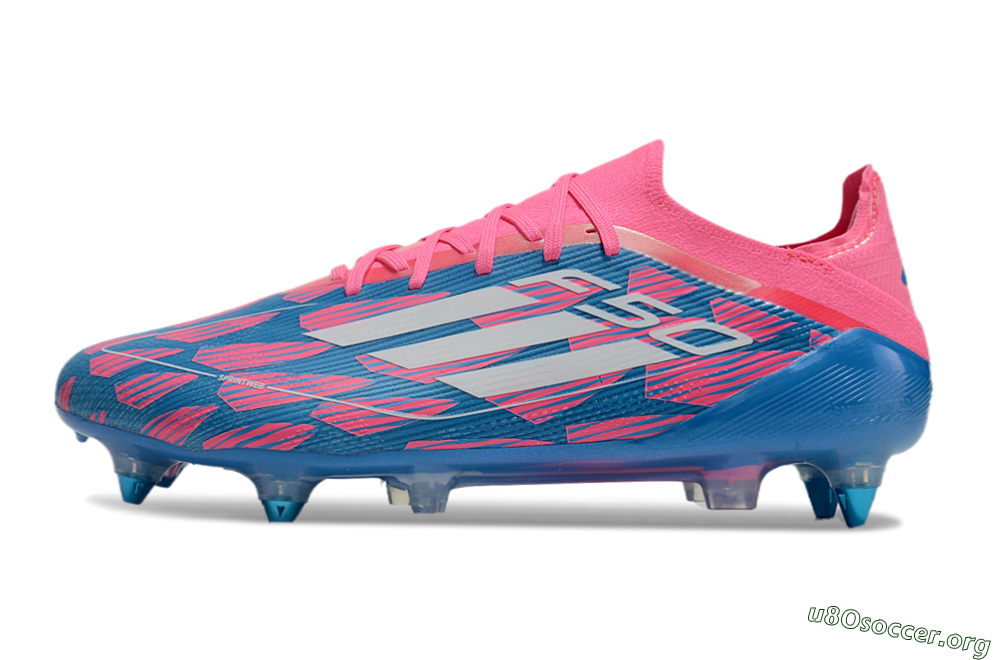 Adidas F50 Elite SG Football Boots - Blue/Pink/White 3