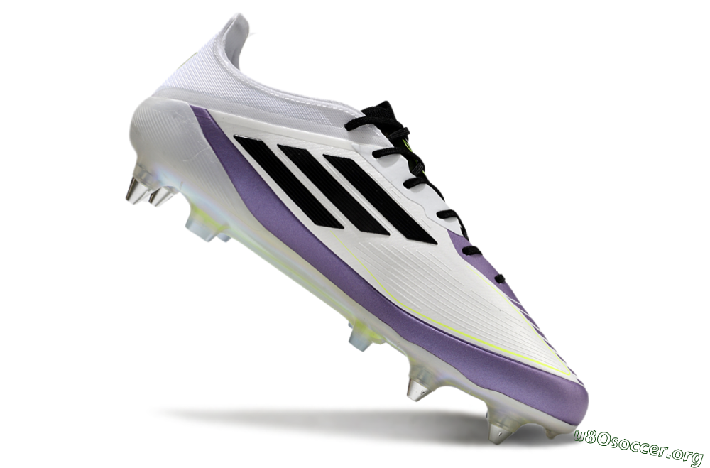 Adidas F50 Elite Messi SG Football Boots - White/Black/Purple 4