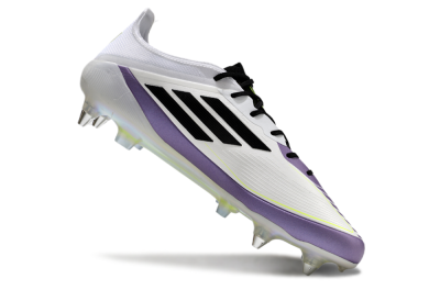 Adidas F50 Elite Messi SG Football Boots - White/Black/Purple