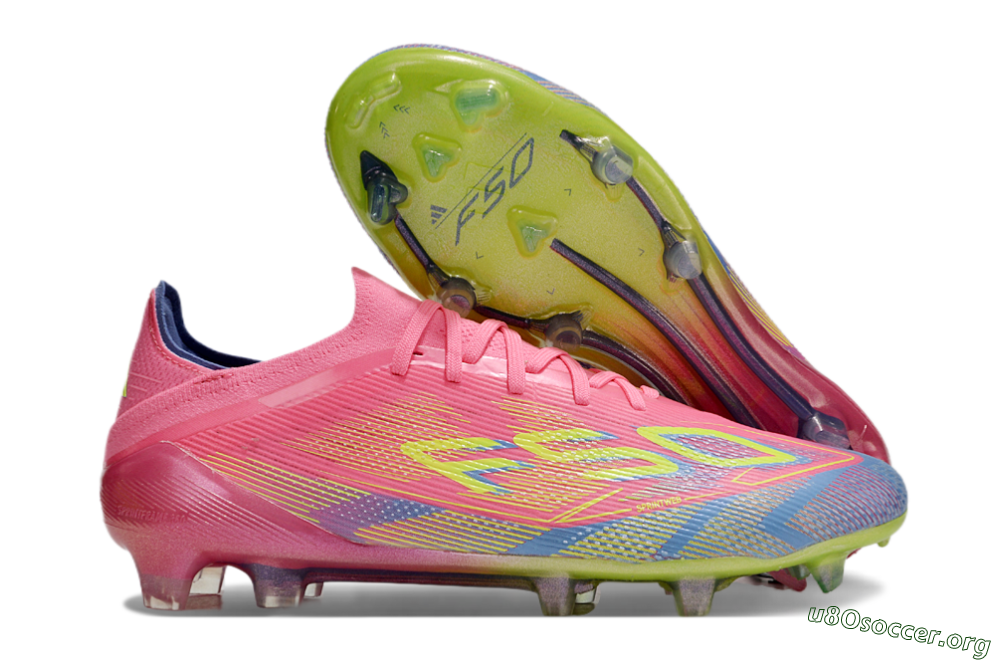 Adidas F50 Elite FG Football Boots - Red/Yellow/Blue 2