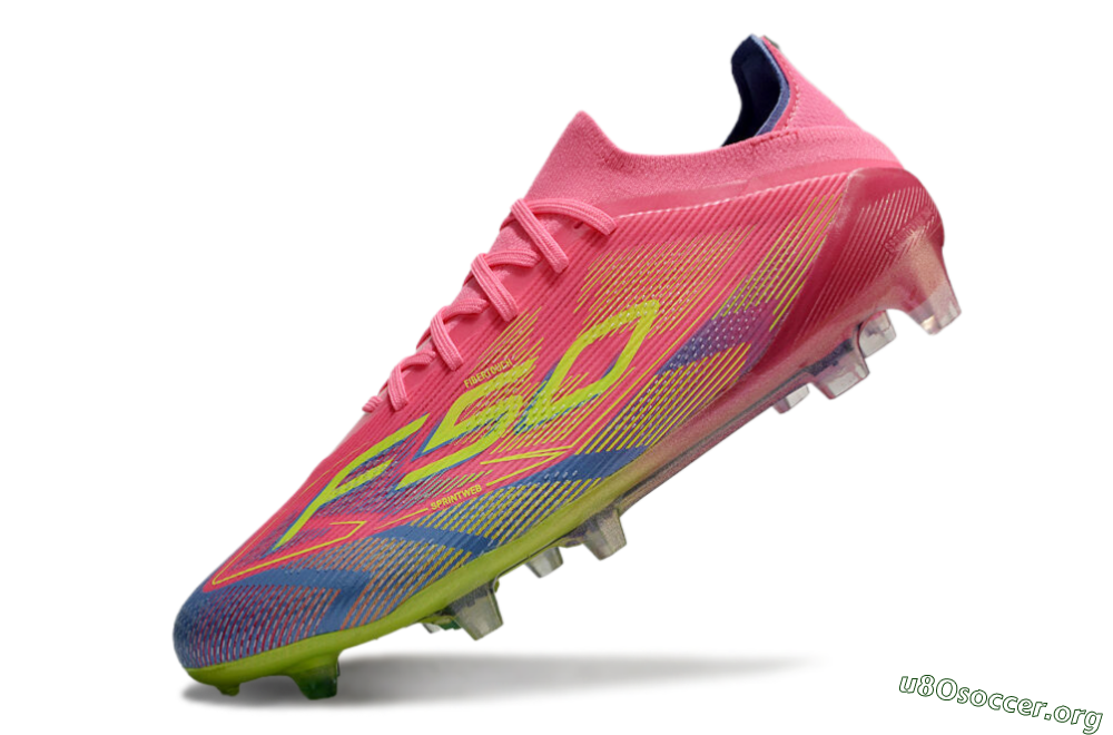 Adidas F50 Elite FG Football Boots - Red/Yellow/Blue 5