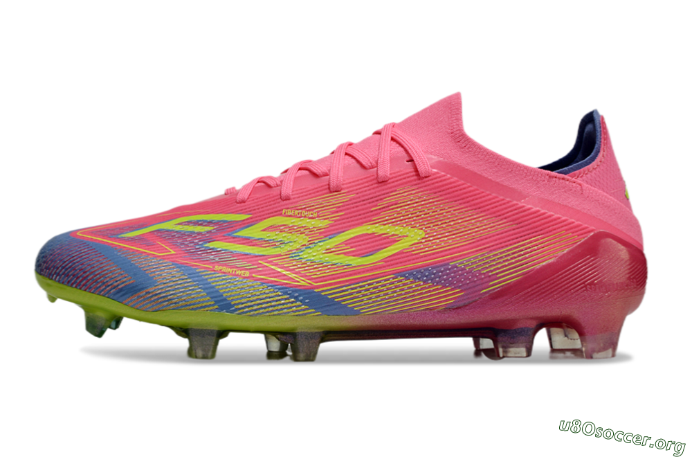 Adidas F50 Elite FG Football Boots - Red/Yellow/Blue 3