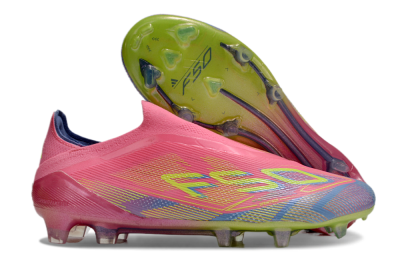 Adidas F50 Elite Laceless FG Football Boots - Red/Yellow/Blue