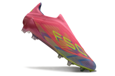 Adidas F50 Elite Laceless FG Football Boots - Red/Yellow/Blue