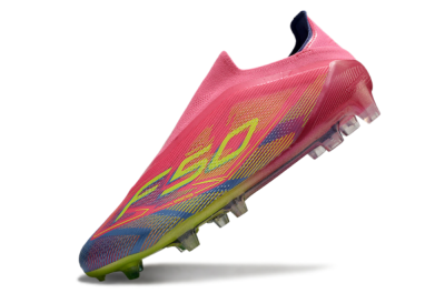 Adidas F50 Elite Laceless FG Football Boots - Red/Yellow/Blue
