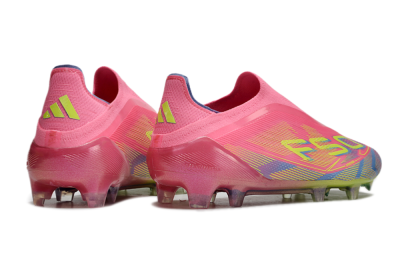 Adidas F50 Elite Laceless FG Football Boots - Red/Yellow/Blue