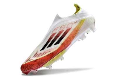 Adidas F50+ Lightstrike Elite Laceless FG Football Boots - Red/White/Yellow