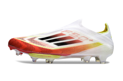 Adidas F50+ Lightstrike Elite Laceless FG Football Boots - Red/White/Yellow