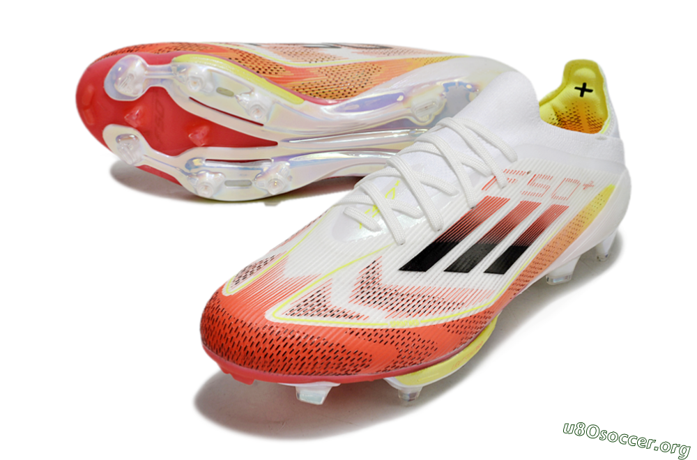 Adidas F50+ Lightstrike Elite FG Football Boots - Red/White/Yellow 0