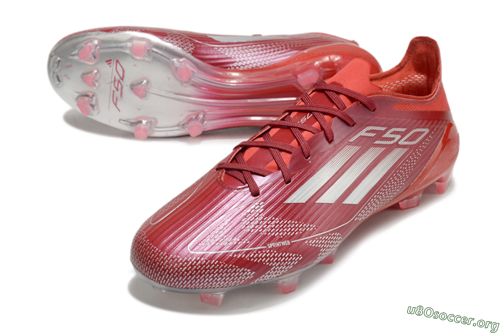 Adidas F50 Elite FG Football Boots - Red/Silver/White 0