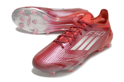 Adidas F50 Elite FG Football Boots - Red/Silver/White